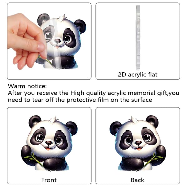 2026 Julekalender Blind Box: Festlig Panda Rygsækvedhæng