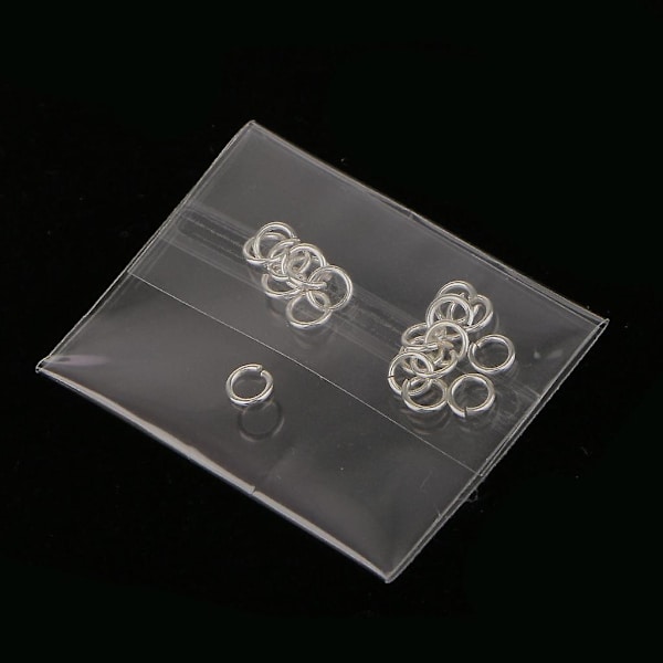 9x20 st Silverpläterade Metall Superstarka Öppningsringar Split Rings Kopplingar 4mm