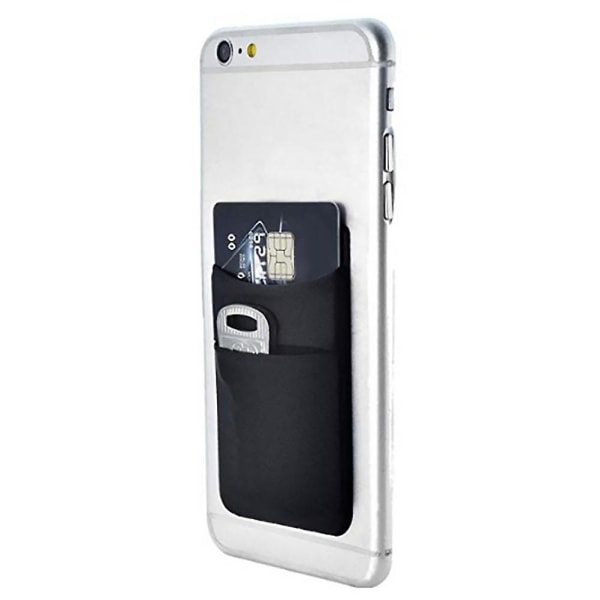 Stick On Pouch Telefon Plånboksfodral Case Fickkortshållare Kredit qd best