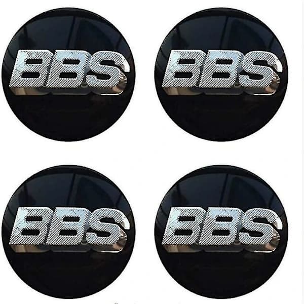 BBS hjulnavkapsel emblem 4 stk sett 65mm BBS billogo dekal auto