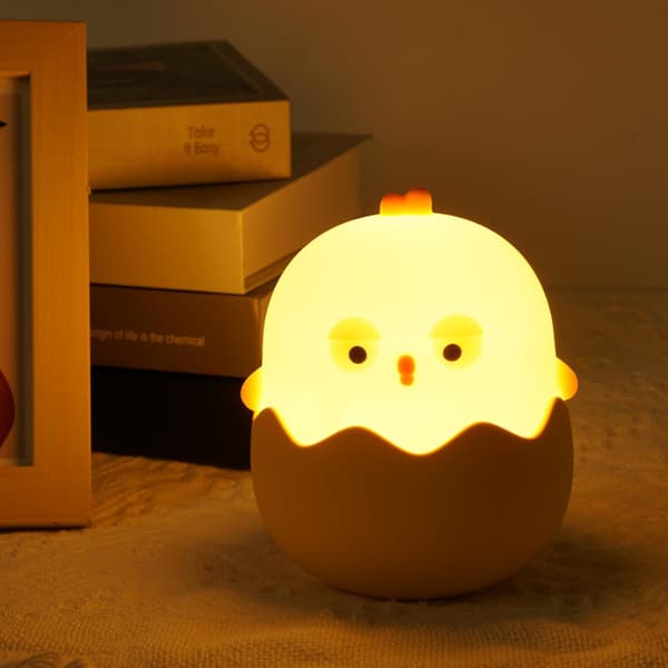 Eggshell nattlys, bærbart LED-babynattlys/barnelampe