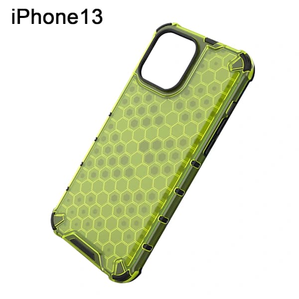 Honeycomb Apple Telefoncover-iPhone13-Transparent Grøn