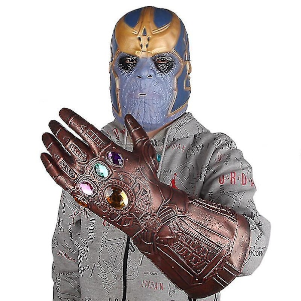 Aikuisen Thanos-naamio Lateksi Täyspää Infinity War -naamio Kypärä Halloween-asu Juhlat Puvut Tarvikkeet