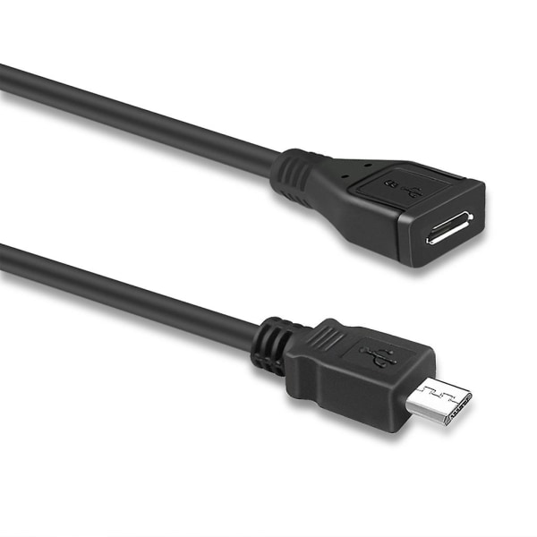 Micro USB hane till hona kabel Full pin ansluten Micro USB förlängningssladd Förlängning laddningssladd Endast laddning 600cm