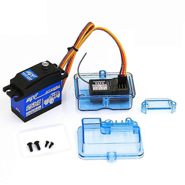 P2047 RC Bil/Båt Vattentät Mottagare Radiobox Transparent Plast Utrustning Skydd Vattentätt Fodral Mo