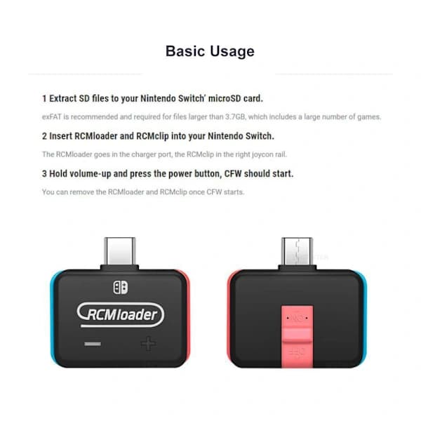 V5 RCM Loader Auto Clip Jig-værktøj til Switch NS-konsol med USB-kabel indbygget program