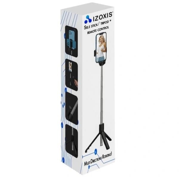 Selfie Stick Bluetooth til Android, Udtrækkelig Bærbar Trådløs Selfie Stick Stativ, Sort