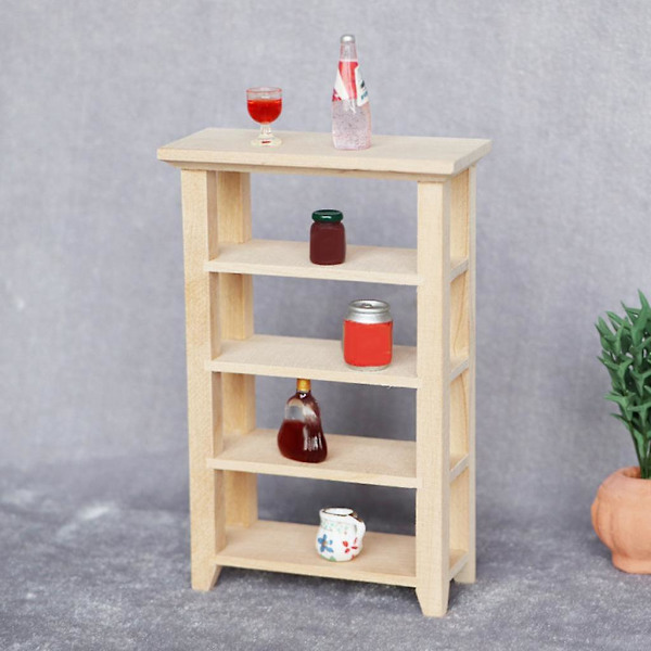Nukkekoti Miniatyyri Puinen Hyllyt 1:12 Nukkekoti Kalusteiden Sarjalle