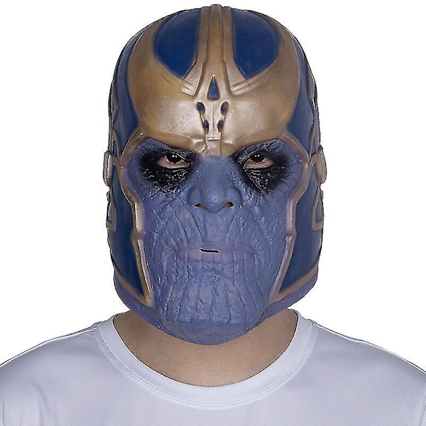 Adult Thanos Mask Latex Full Head Infinity War Mask Helmet Halloween Fancy Dress Party Costume Accessories