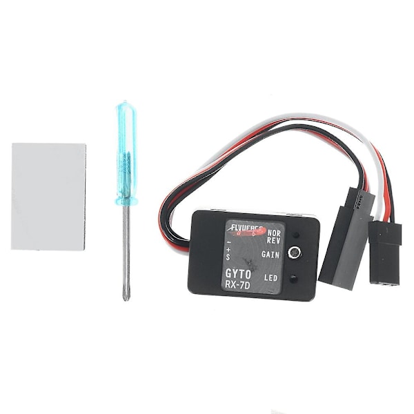 Flyueace RX-7D Gyro Gyroskop Støtte Digital/Analog Servoer for RC Bil Båt