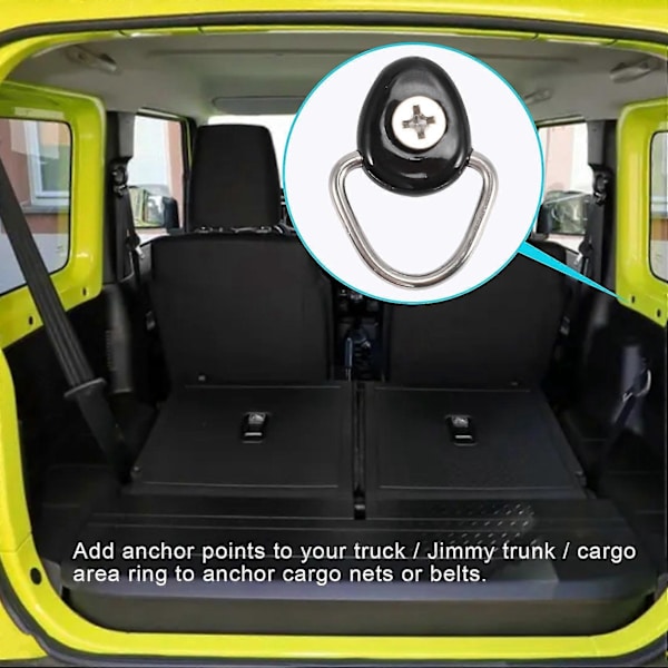 10 kpl Metalliset Kiinnitysankkurit D-rengas Solki Jimny JB64 JB74W 2019 2020 2021 Tavaratilan Kuorma-alueelle