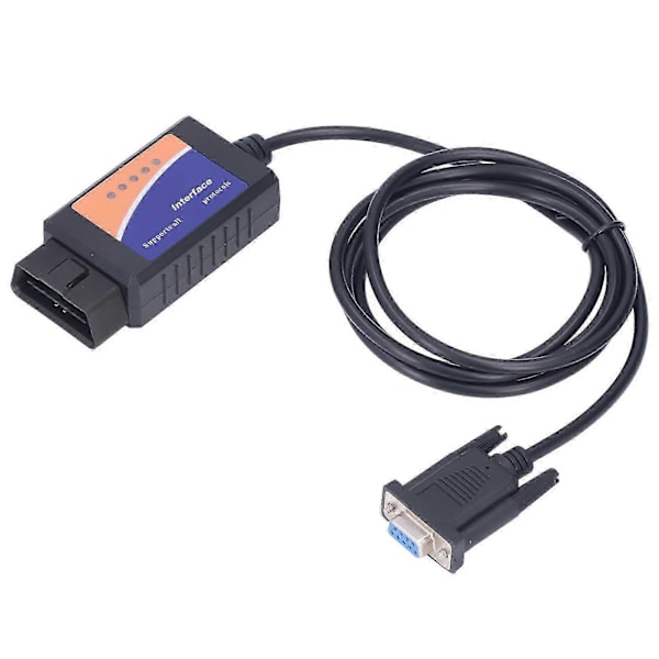 ELM327 COM-port DB9 Hona 25K80 Diagnostiskt Verktyg LED-indikatorlampa för DOS för Windows med CD nr 25762