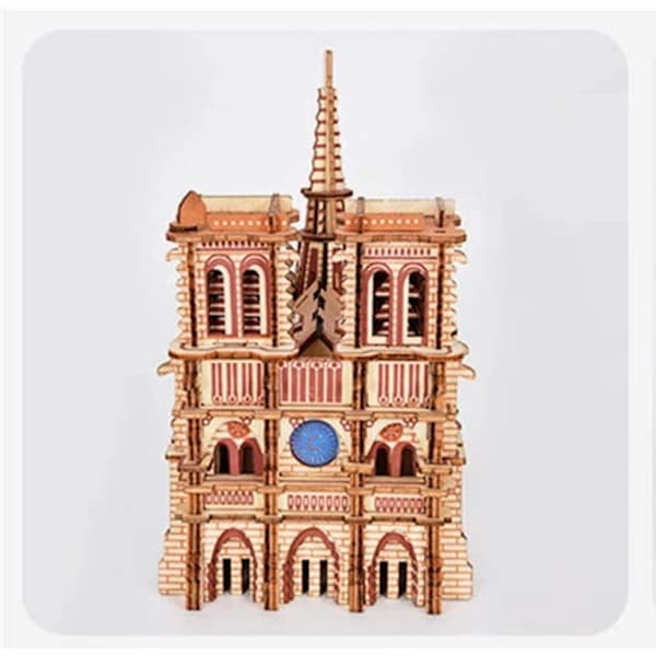 Notre Dame de Paris (Puslespil) - Træ 3D Puslespilsmodel