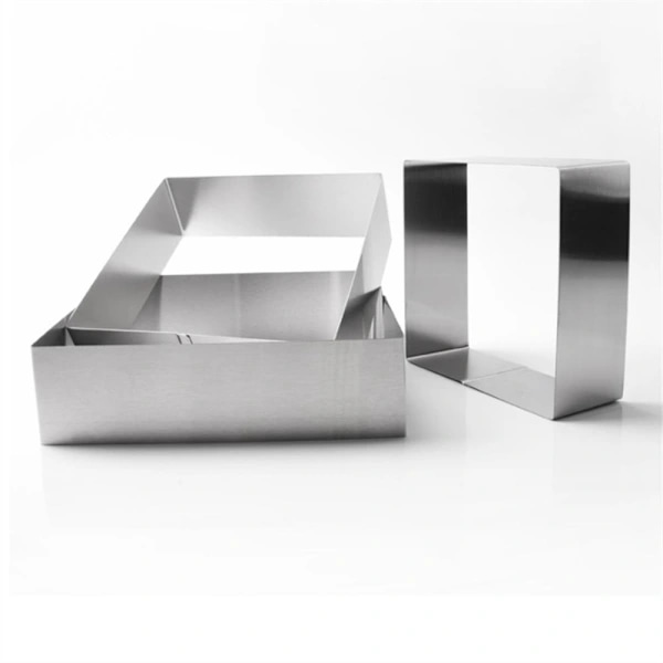 Fyrkantiga kakformar, 3-pack, silver