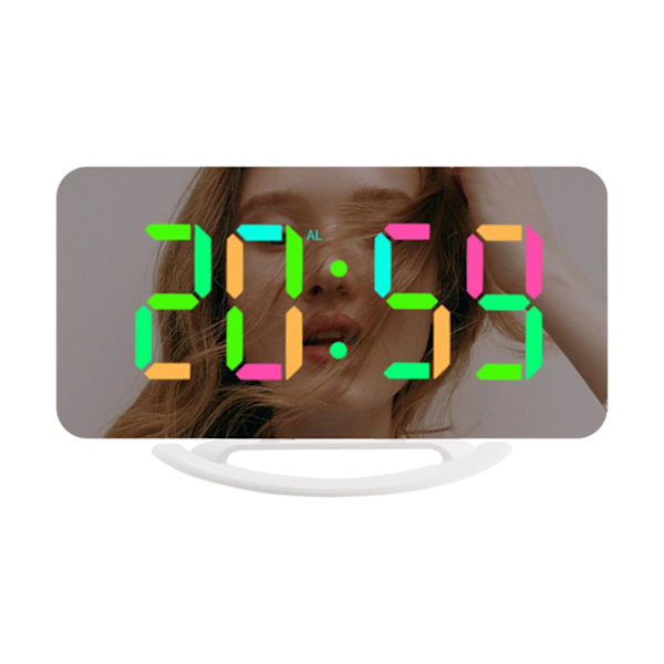 LED-väckarklocka med display, snooze-funktion, digital klocka för hall, vardagsrum och tonåringar