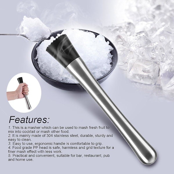 Rustfrit Stål Bar Mixer, Citron Is Mojito Cocktail Smasher Popsicle Smasher Blender Frugt Blender