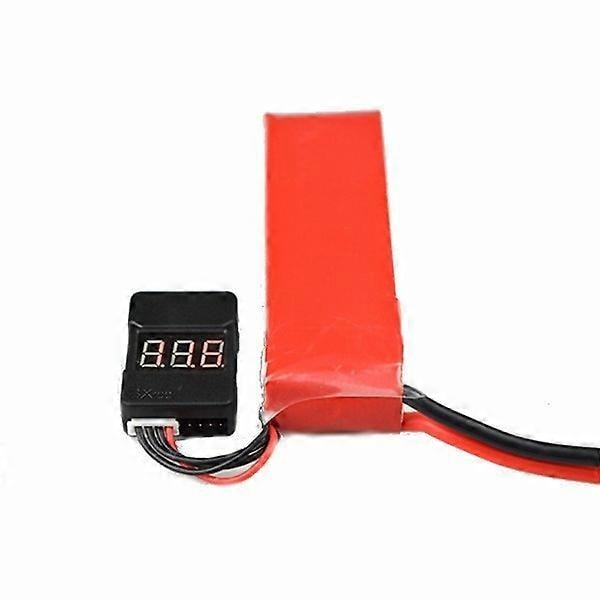 BBX1-8S Batterispændingstester Måler Lavspændingsalarm Buzzer Til 1~8S Lipo Batteri til RC Drone Fly