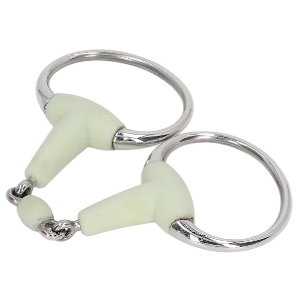 125mm Rustfritt Stål Heste Snaffle Bit med Ruller for Hageavl og Ridning