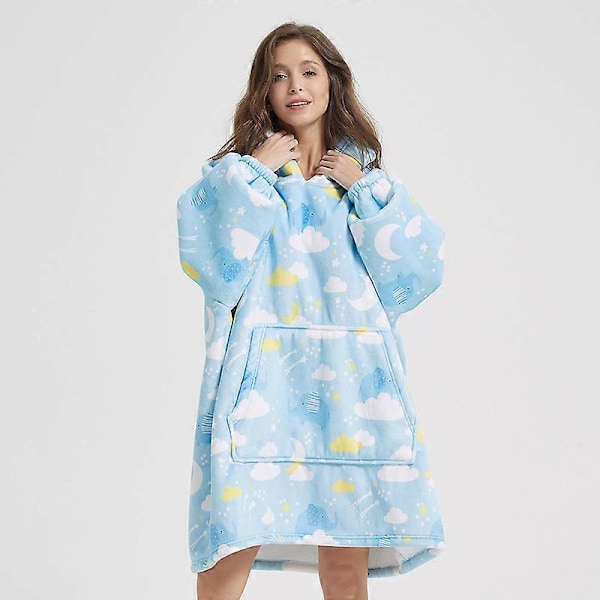 Huvtröja med huva Överdimensionerad Hoodie-filt Huvtröja-filt SYR251 adult 92cm