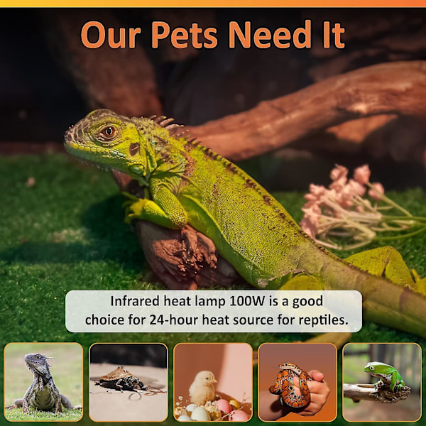 25w Terrarium Reptil Pære, Keramisk Emitter, Keramisk Lampe Pet Keramisk Pære Til Kæledyr