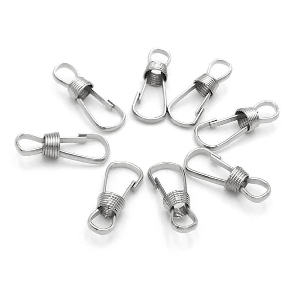 30 stk. Metal Lanyard Snap Spring Hooks til ID-kort Nøglering DIY Findings 25mm