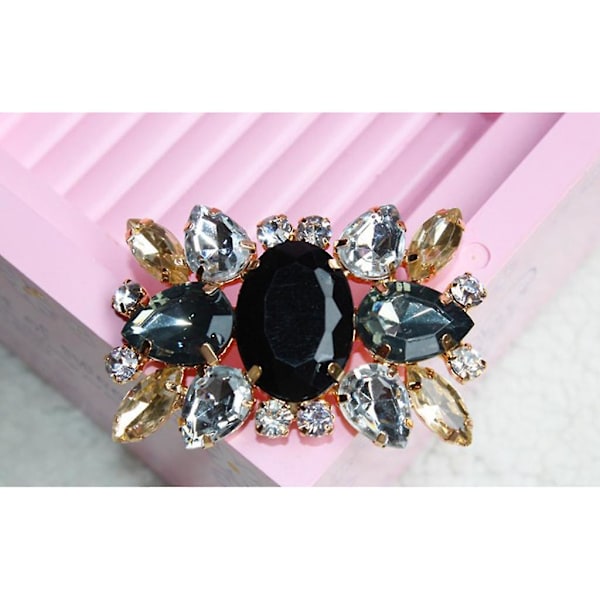 14x Lyxiga Kristall Skoklippar Rhinestone Bröllopssko Spännen Dekoration För Kvinnor
