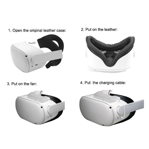 Jäähdytystuuletin Oculus Quest 2:lle Oq2-004 Cooler Type-c 5v Ladattava