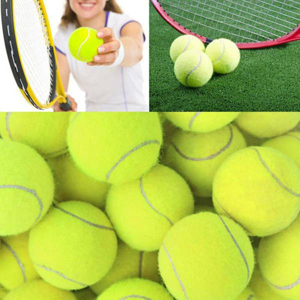 6-pack Tennisbollar Slitstarka Elastiska Träningsbollar 66mm Dam Nybörjare Träning Tennis