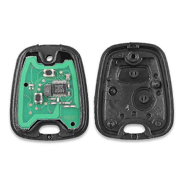 2 Knapper 433mhz Fjernbetjening Bilnøgle Nøglefri Til Peugeot 307 Citroen C1 C3 Bilnøgle Va2 Klinge Med Pcf7961 Chip