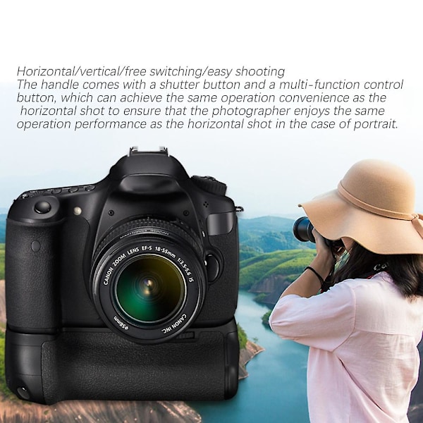 Kamerakäyttöinen akunote 5d4/5d Mark Iv SLR-kameralle, LP-E6-akkukotelo, monitoiminen