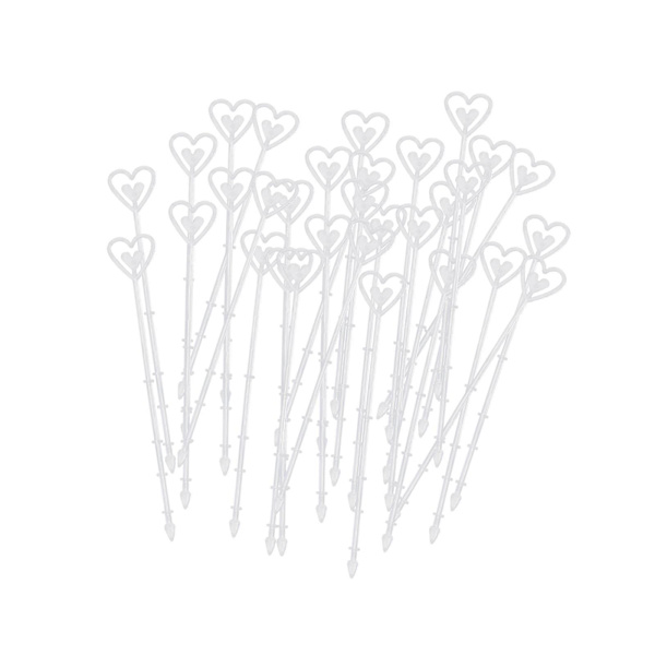 100 stk KortHoldere Bordnummerholder Blomsterdekor Meny Memo Klips