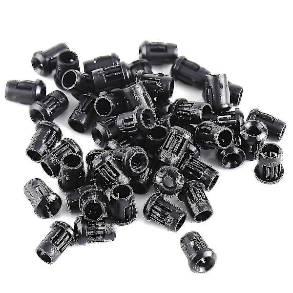 3mm LED 50Pcs Lamp Socket Diode Holder Nylon Black Clip Bezel Mount Useful