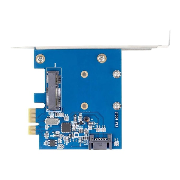 Dator-PCIe X1 till MSATA SSD SATA3.0 Combo Utbyggnadskort PCI Express Styrenhet Mini SATA SSD Adapter