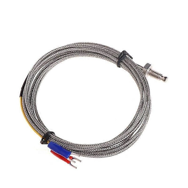 J-type M6 Skrueprobe Termoelement Temperatursensor Med 2m Kabel Til Industri