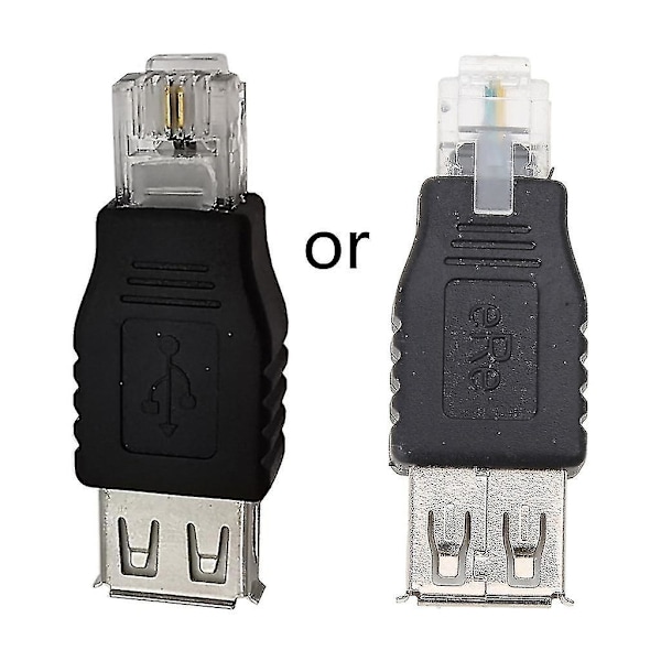 Usb 2.0 - RJ11, USB A -naaras - Puhelinverkko 6p2c RJ11 -uros -sovitin