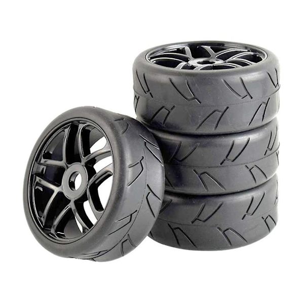 4 stk 1/8 Buggy Dekk med Felger 17mm Hex Drive Nav For RC Offroad Bil Hpi Traxxas Dekk Tilbehør