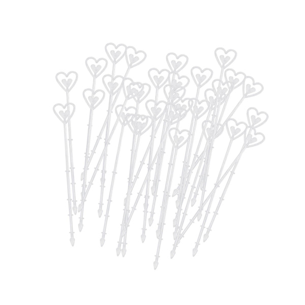 100 stk KortHoldere Bordnummerholder Blomsterdekor Meny Memo Klips