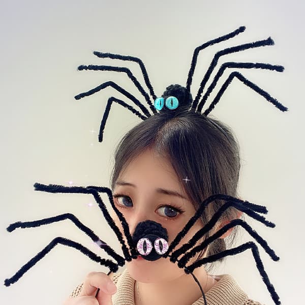 Original Xinyue Amazon Halloween edderkopp hodeplagg morsom edderkopp performance maskerade kjole pannebånd