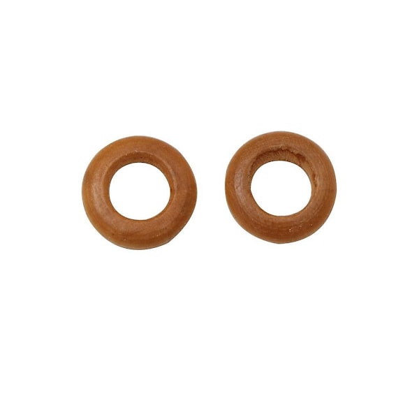 3x100 st 13mm Små Träringar Oavslutade Träkastringar Högringar DIY-hantverk
