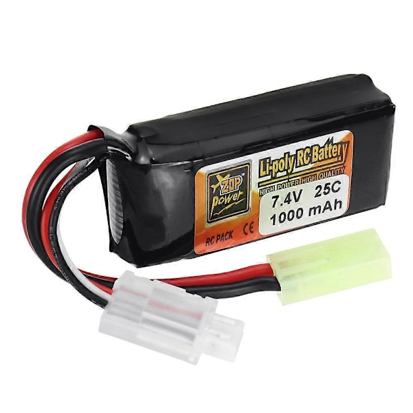 ZOP Power 2S 7.4V 1000mAh 25C LiPo Akku T-liittimellä RC-autolle Lentokone Helikopteri FPV Racing Droneen