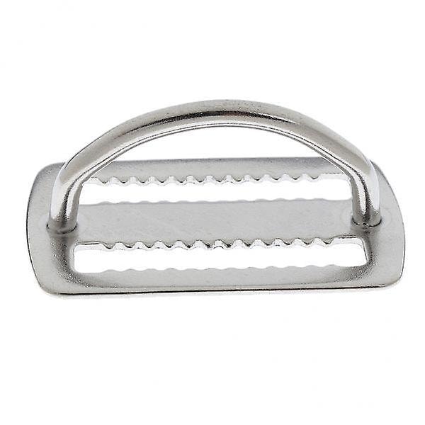 4x Dykkevektbelteholder i 316 rustfritt stål, 5 cm, med D-ringsele
