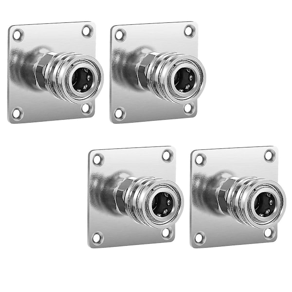Trykkvasker Skumkanon Holder, 1/4 tommers Hurtigkobling Automatisk Skumkanonfeste, Rustfritt Stål Trykk 4 stk