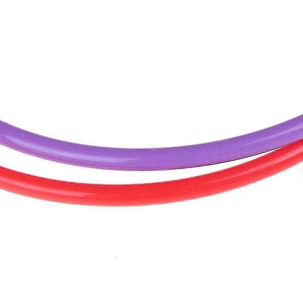 Tilfældige 5 stk. 18 cm farverige plastik ringkast-sæt pædagogisk legetøj til børn