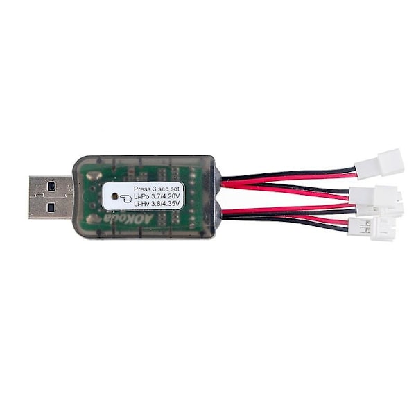 AOKoda CX405 4CH Micro USB Batterioplader Til 1S E010 Tiny Whoop Lipo LiHV Batteri