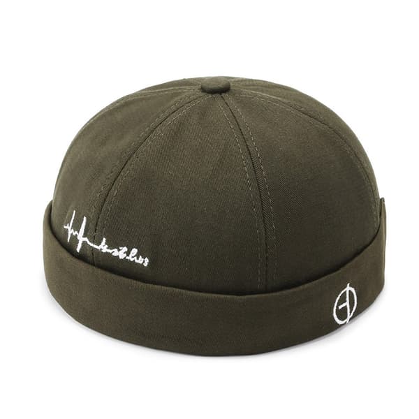 Bomulds Docker Hat Hue Armygrøn Army Green