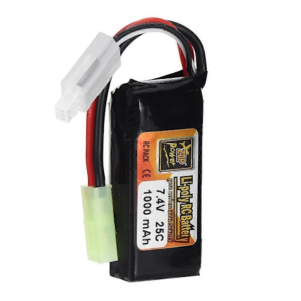 ZOP Power 2S 7.4V 1000mAh 25C LiPo Akku T-liittimellä RC-autolle Lentokone Helikopteri FPV Racing Droneen