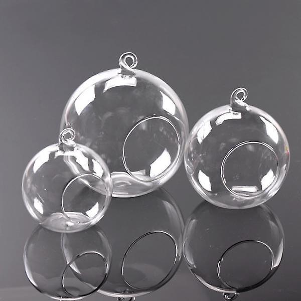 5 stk Glass Mini Blomstervaser Ballformet Hage Bryllup Hjem Decor Gave Sett