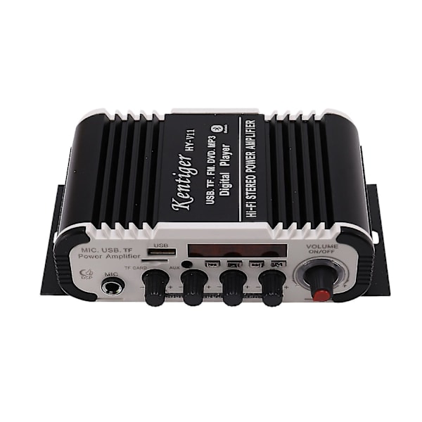 - V11 Bluetooth Forstærker 2-kanals Super Bass Lydforstærker Med Fjernbetjening Tf Usb Fm 85db Mp3 Fm Radio