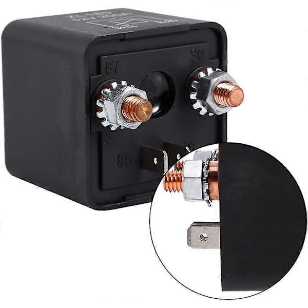Bilrelais, 12V 200A Relæafbryder Heavy Duty Bil Lastbil Motorbåd Bilstarter Split Load Til/Fra Skift Relæ