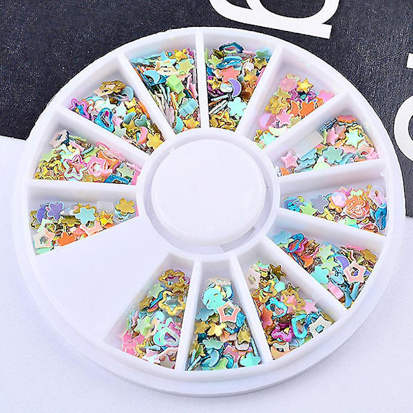 20g/boks 3D Dekal Klistremerker Neglekunst Tips DIY Dekorasjon Stempling Manikyr